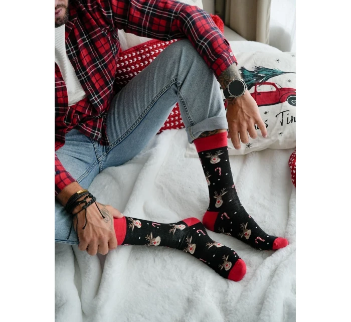 Ponožky Vánoční a model 21441983 - Milena Ponožky Vánoční a model 21441983 - Milena