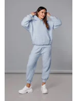 Teplý blankytný teplákový dámsky komplet (YP-1104)