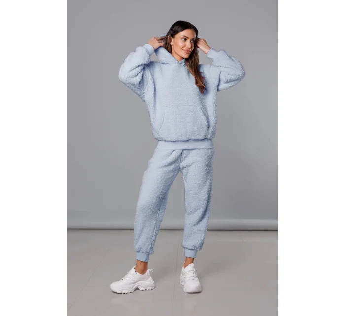 Teplý blankytný teplákový dámsky komplet (YP-1104)