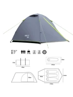 Kempingový stan NILS CAMP Explorer pre 3 osoby NC6004 sivý Kempingový stan NILS CAMP Explorer pre 3 osoby NC6004 sivý