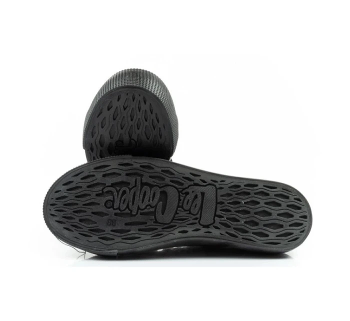 Lee Cooper Dámske športové tenisky Textilná platforma Black Women's