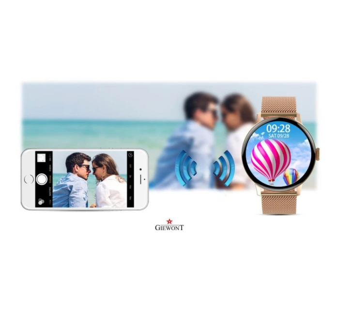 Dámské chytré hodinky Pink Gold model 21804667 - Giewont Dámské chytré hodinky Pink Gold model 21804667 - Giewont
