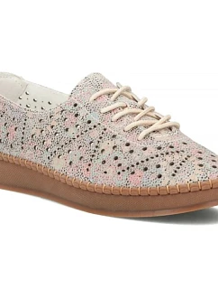 Dámská kožená prolamovaná vícebarevná polobotka Filippo model 22097369