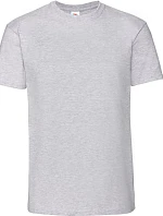 Fruit of the Loom Iconic 195 T Pánske tričko z hrubého materiálu 16.1422 melírovaná šedá