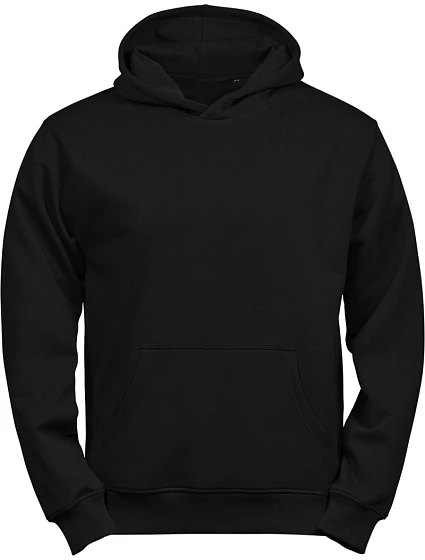 TJ Dětská mikina s kapucí z těžké bavlny "Unlabeled" black model 22465006 - Tee Jays
