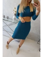 Súprava blúzky a sukne, námornícka modrá Súprava blúzky a sukne, námornícka modrá