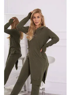 Sada mikín s dlhšou stranou khaki farby