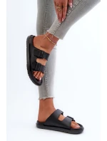 Lehké Pěnové Dámské Žabky S Big Star Černé model 21660710 - Big Star Shoes Lehké Pěnové Dámské Žabky S Big Star Černé model 21660710 - Big Star Shoes