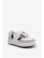 Klasyczne Dziecięce Buty Sportowe Biało-Niebieskie Marlin Klasyczne Dziecięce Buty Sportowe Biało-Niebieskie Marlin