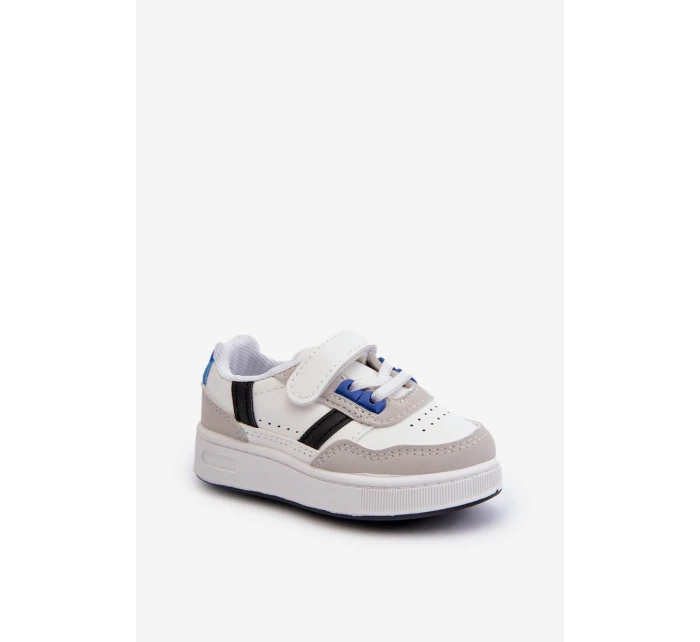 Klasyczne Dziecięce Buty Sportowe Biało-Niebieskie Marlin Klasyczne Dziecięce Buty Sportowe Biało-Niebieskie Marlin