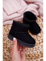 Dětské Teplé Sněhule Semišové černé model 21505522 - Boto