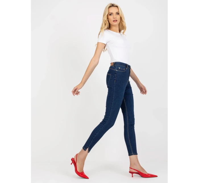 Nohavice D85008E61969 tmavomodré