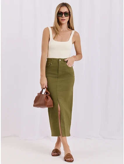 Spódnica HM SD model 22174492 khaki - FPrice