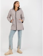 Dámska bunda NM KR L22 9872 .93 čierna a béžová Dámska bunda NM KR L22 9872 .93 čierna a béžová