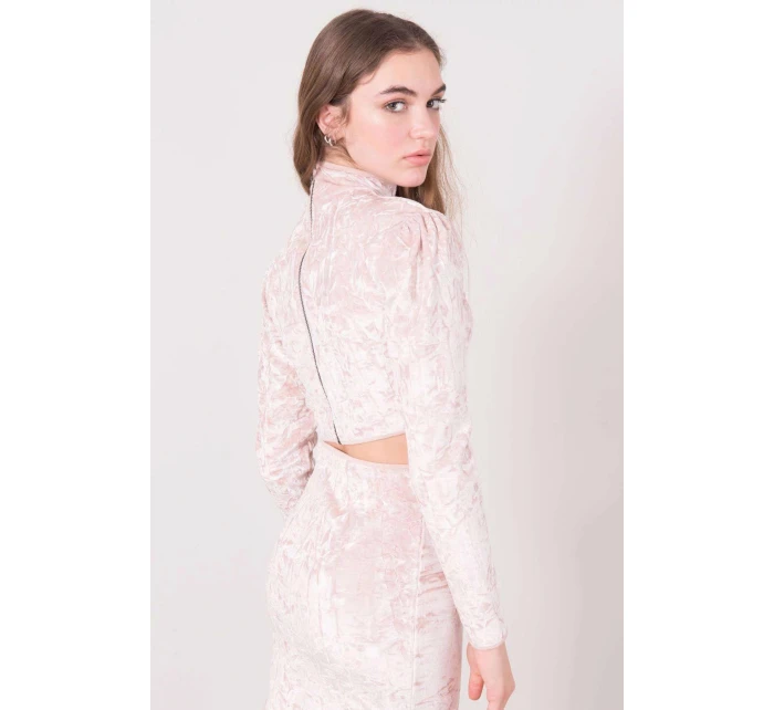 Dámská velurový Top model 18398601 pudr béžová BSL - FPrice