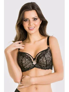 POLOPODPRSENKA JULIA 19168 BLACK-BEIGE