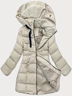 Dámska bunda s kapucňou J Style Light Beige (5M3231-62)