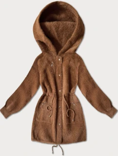 bunda typu alpaka v karamelové barvě model 21486705 - MHM