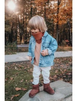 Dziecięce Ocieplane Botki Śniegowce Brązowe Gooby