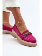 Dámské semišové mokasíny s ozdobou model 21652525 - Zazoo