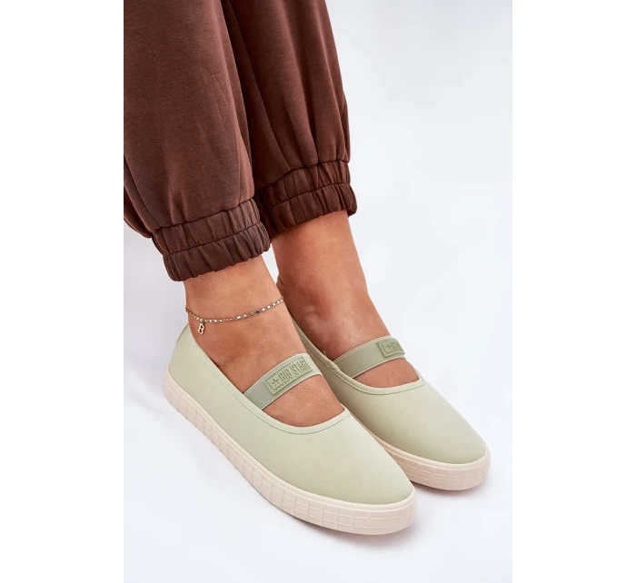 Dámske tenisky Big Star - svetlozelené