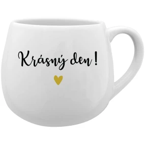 KRÁSNÝ DEN! - bílý keramický hrníček 300 ml