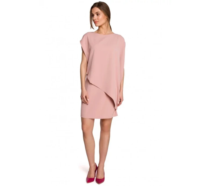 Dámske šaty S262 Powder Pink - štýlové