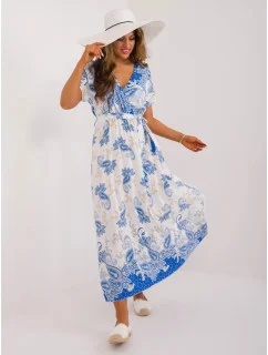 Dámske šaty DHJ SK 19276.10X Tmavo modré s bielou - FPrise