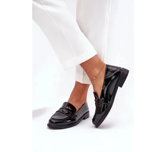 Dámske mokasíny 18100 Black - VINCEZA