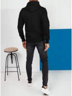 Pánská mikina s kapucí černá Dstreet model 21976012 - FashionStreet Pánská mikina s kapucí černá Dstreet model 21976012 - FashionStreet