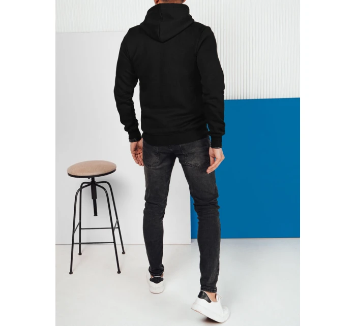 Pánská mikina s kapucí černá Dstreet model 21976012 - FashionStreet Pánská mikina s kapucí černá Dstreet model 21976012 - FashionStreet