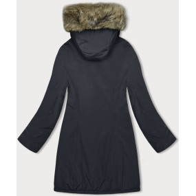 Tmavomodrá dámska zimná bunda (M-R45)