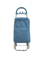 NÁKUPNÁ TAŠKA NA KOLIESKACH S RÁMOM 40L MODRÁ