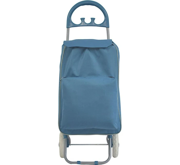 NÁKUPNÁ TAŠKA NA KOLIESKACH S RÁMOM 40L MODRÁ