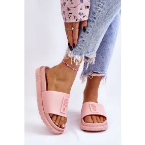 Dámské pantofle Big Star model 19994136 Světle růžové - Big Star Shoes Dámské pantofle Big Star model 19994136 Světle růžové - Big Star Shoes