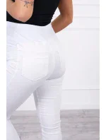 Dámské těhotenské džínové kalhoty model 18837923 Bílá - Kesi