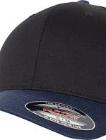 Flexfit 6277T/6277TT 6-panelová čiapka Flexfit Wooly Combed 55.277T čierna/námornícka modrá