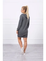 Šaty s kapucí grafitové Šaty s kapucí grafitové