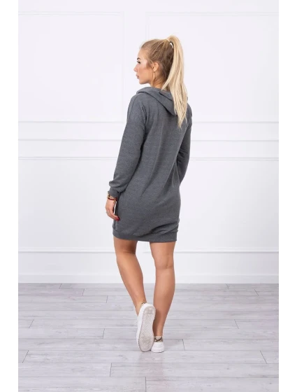 Šaty s kapucí grafitové Šaty s kapucí grafitové