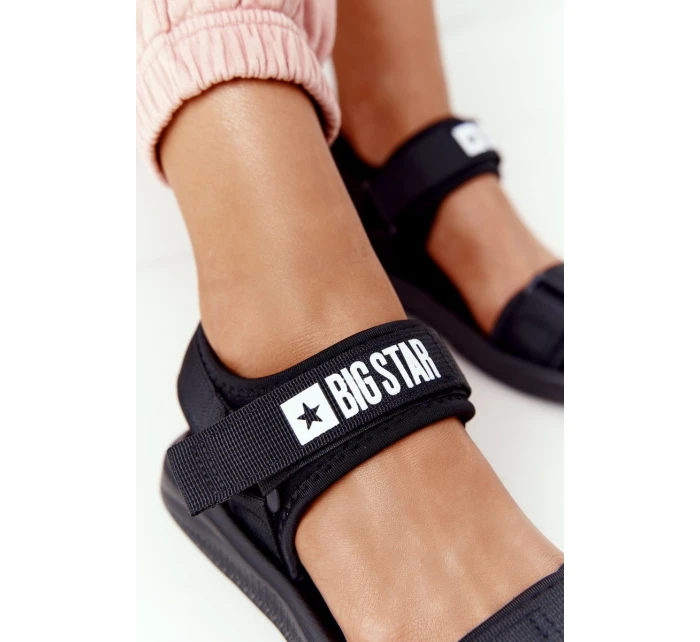 Dámské Sportovní Sandály Big Star model 21556525 Černé - Big Star Shoes Dámské Sportovní Sandály Big Star model 21556525 Černé - Big Star Shoes