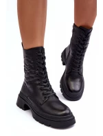 Kožené Workery Botky  Černé model 21633968 - S.Barski