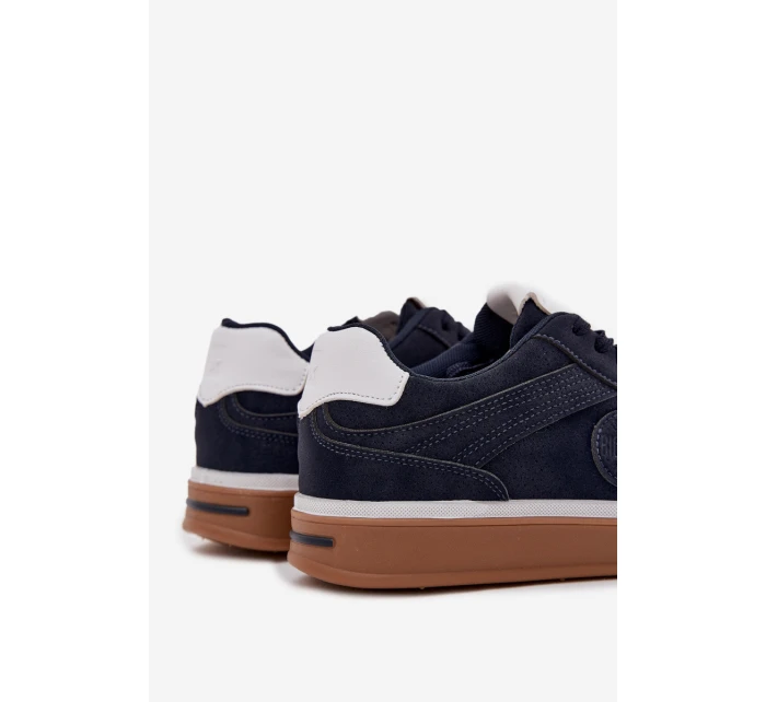 Sneakersy Męskie Niskie Big Star SS174021 HI-POLY SYSTEM Granatowe