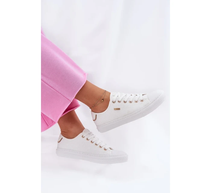 Dámské plátěné tenisky Big Star – bílé Dámské plátěné tenisky Big Star – bílé