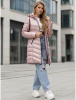 Dámská zimní bunda dlouhá prošívaná fialová Dstreet model 21994835 - FashionStreet