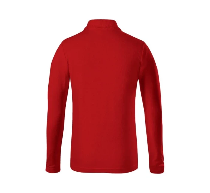 Malfini Pique Polo LS Jr MLI-24107 červená polokošeľa