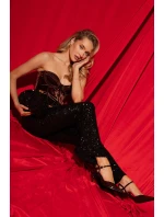 Lakované lodičky s páskem čokoládové model 21788340 - Boto