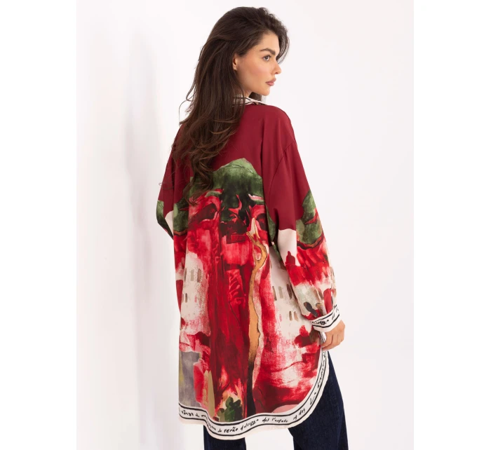 IT košeľa KS 18729.12 bordová