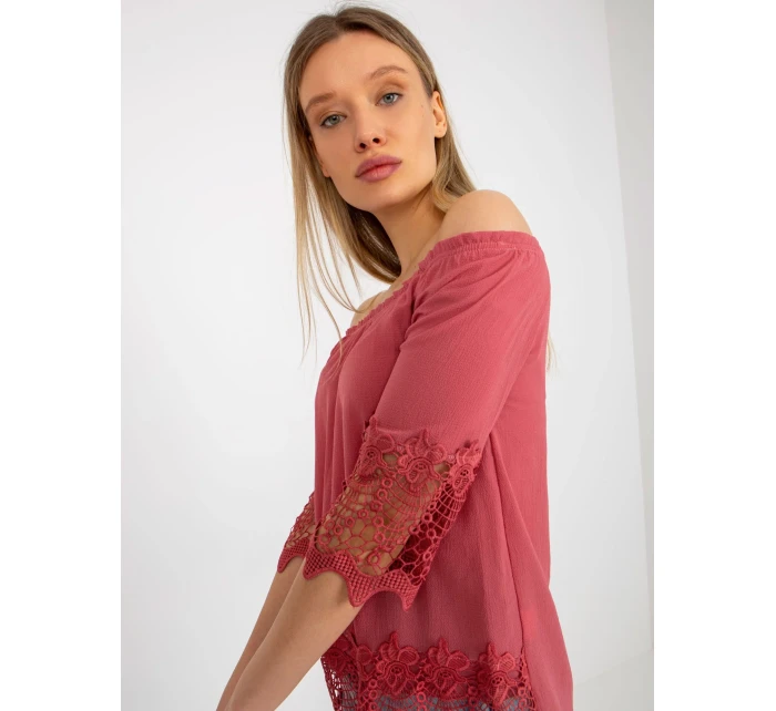 Dámska blúzka LK BZ 506188.32X tmavo ružová - FPrice