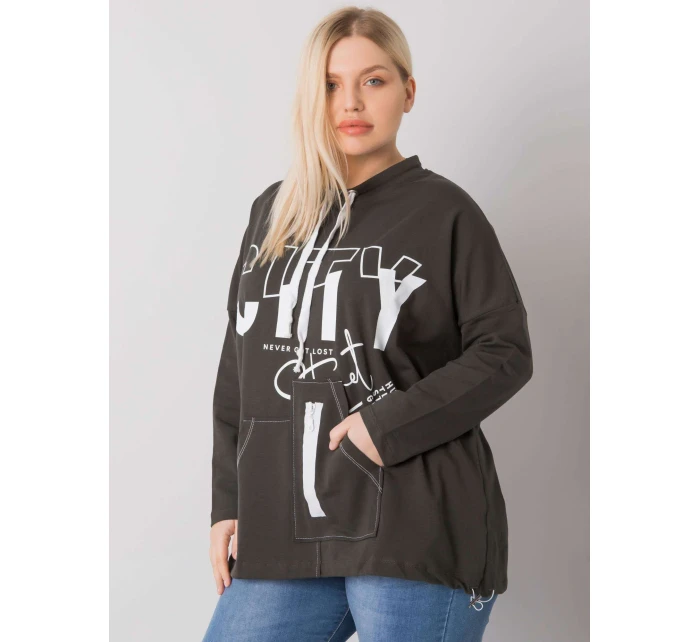 Mikina RV BL 7166.78P tmavá khaki