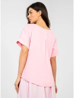 Bluzka RV BZ model 22011451 jasny różowy - FPrice Bluzka RV BZ model 22011451 jasny różowy - FPrice